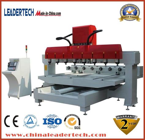 8 Heads 4 Axis Rotary CNC Router 